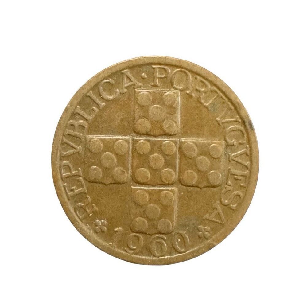 1960 Portugal '20 Centavos' Bronze WORLD Coin KM# 584